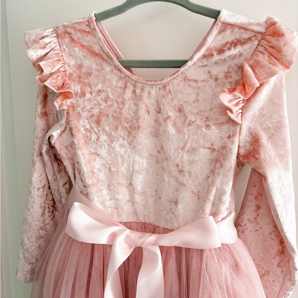 Toddler Pink Ruffled Dress - Picture 2 of 4